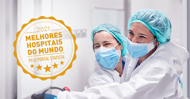 Banner do informativo Revista Newsweek divulga rankings dos melhores hospitais do Brasil e do mundo